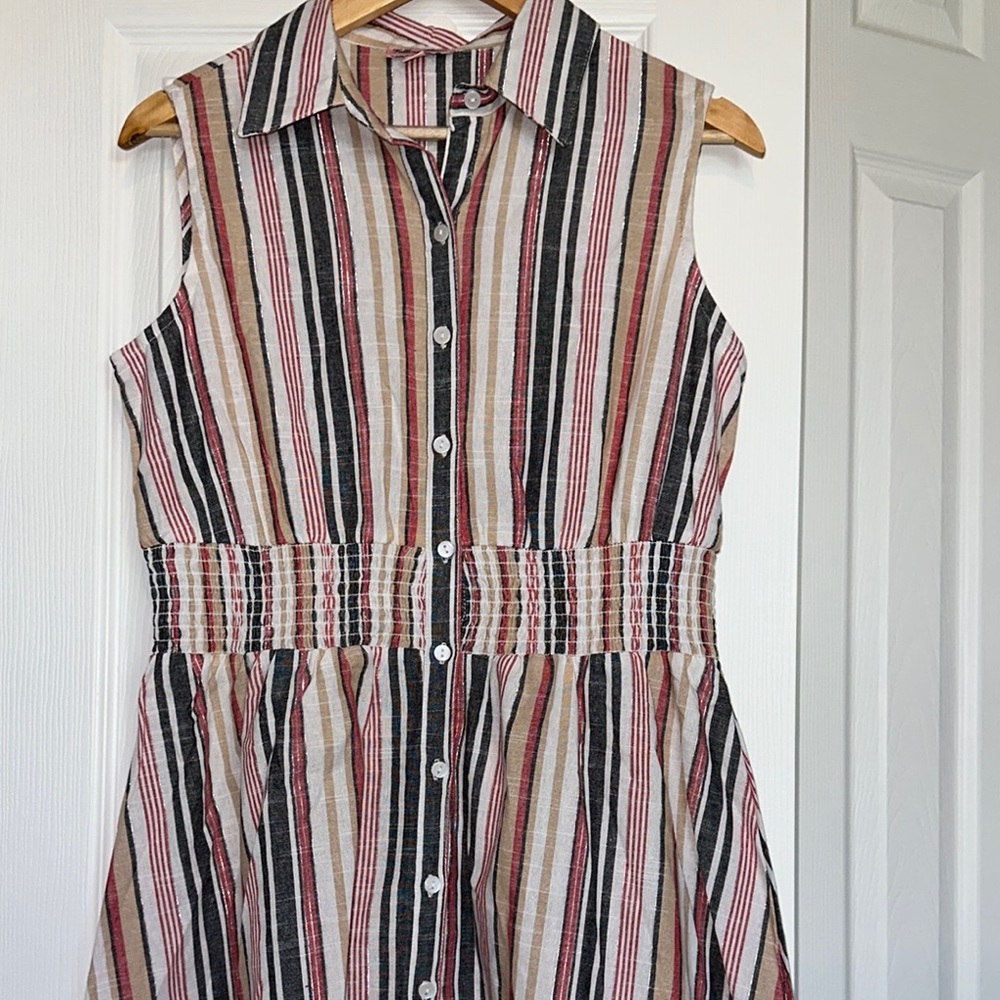 Striped Sleeveless Dress